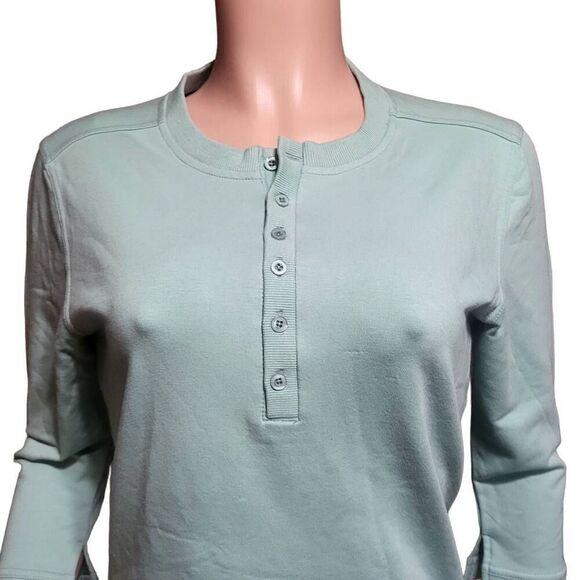 Pulp henley 3/4 sleeve tee solid pullover shirt M - Picture 5 of 5